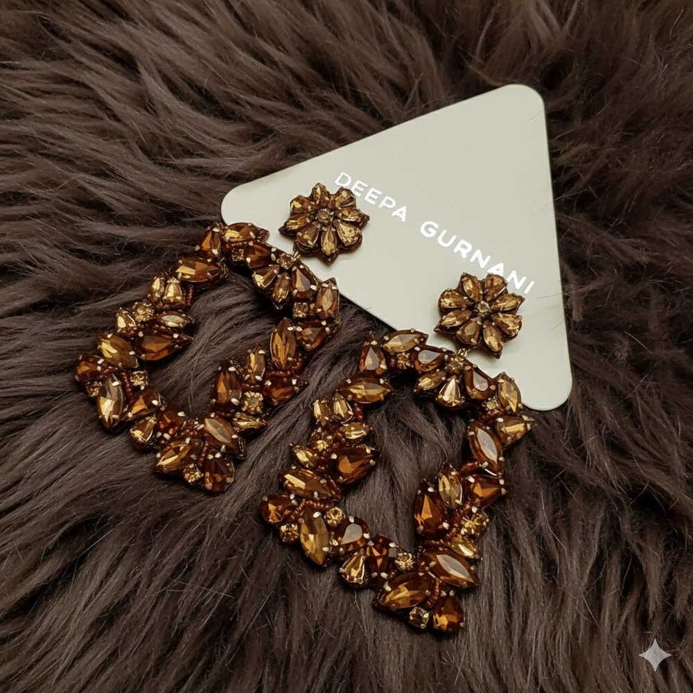 Deepa Gurnani Anushka Earrings